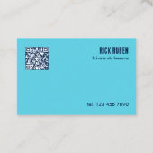 Carte De Visite Instructeur de ski QR personnalisé (Dos)