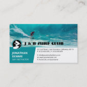 Carte De Visite Instructeur de surf | Surfboard Active Recreation (Devant)