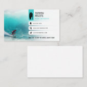 Carte De Visite Instructeur de surf | Vacances actives Surfboard (Devant / Derrière)
