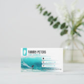 Carte De Visite Instructeur de surf | Vacances actives Surfboard (Debout devant)