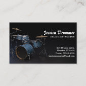 Carte De Visite Instructeur de tambours (Devant)