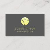 Carte de visite instructeur de tennis (Devant)