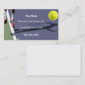 Carte De Visite Instructeur de tennis (Devant / Derrière)