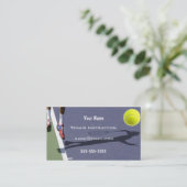 Carte De Visite Instructeur de tennis (Debout devant)