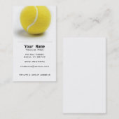 Carte De Visite Instructeur de tennis (Devant / Derrière)