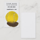Carte De Visite Instructeur de tennis (Devant / Derrière)