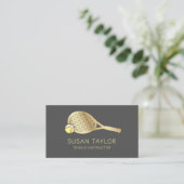 Carte de visite instructeur de tennis (Debout devant)