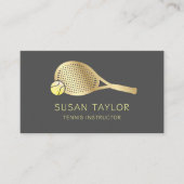Carte de visite instructeur de tennis (Devant)