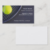 Carte De Visite Instructeur de tennis (Devant / Derrière)