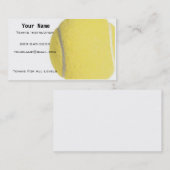 Carte De Visite Instructeur de tennis (Devant / Derrière)