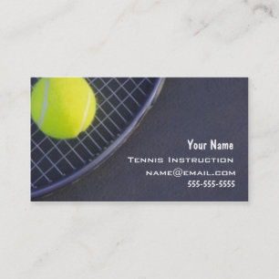 Carte De Visite Instructeur de tennis