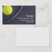 Carte De Visite Instructeur de tennis (Devant / Derrière)