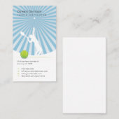 Carte De Visite Instructeur de tennis | Professionnel (Devant / Derrière)