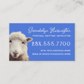 Carte De Visite Instructeur de Tricot de mouton d'agneau (Devant)