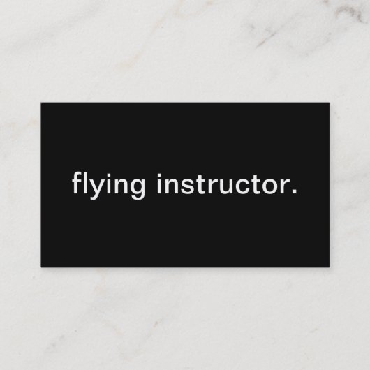 Carte De Visite Instructeur de vol (Devant)