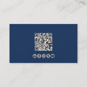 Carte De Visite Instructeur de vol d'aviation de code QR professio (Dos)