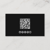 Carte De Visite Instructeur de vol d'aviation de code QR professio (Dos)