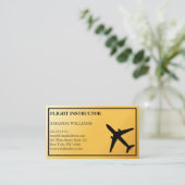 Carte De Visite Instructeur de vol d'avion à réaction moderne (Debout devant)