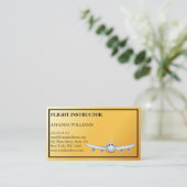Carte De Visite Instructeur de vol d'avion à réaction moderne (Debout devant)