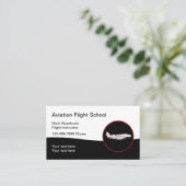 Carte De Visite Instructeur de vol du thème de l'aviation (Debout devant)
