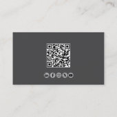 Carte De Visite Instructeur de vol professionnel QR Code Aviation (Dos)