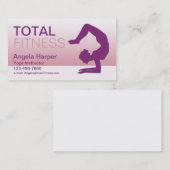 Carte De Visite Instructeur de yoga (Devant / Derrière)
