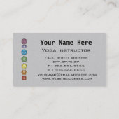 Carte De Visite Instructeur de yoga (Dos)