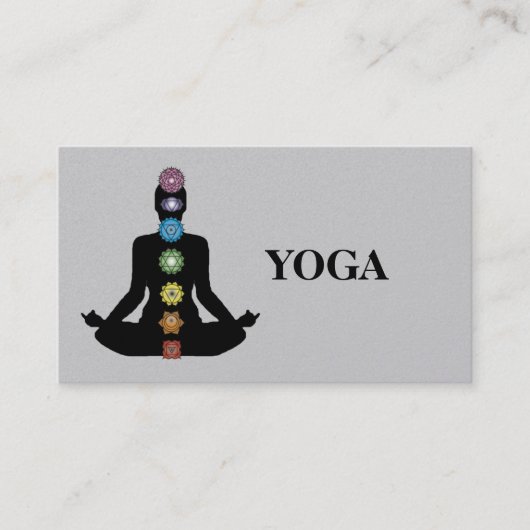 Carte De Visite Instructeur de yoga (Devant)
