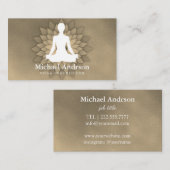 Carte De Visite Instructeur de yoga (Devant / Derrière)
