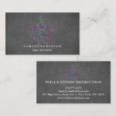 Carte De Visite Instructeur de yoga (Devant / Derrière)