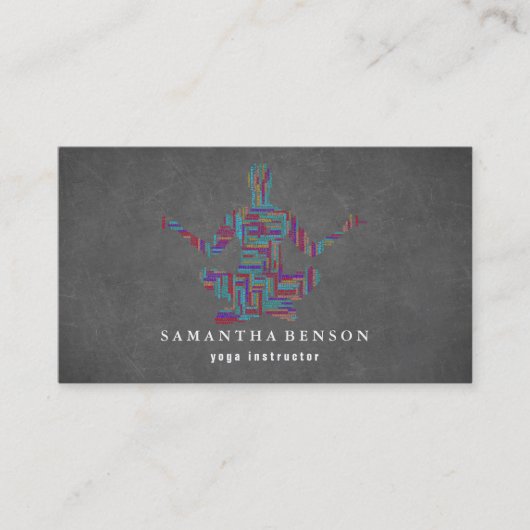Carte De Visite Instructeur de yoga (Devant)