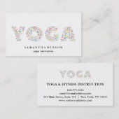 Carte De Visite Instructeur de yoga (Devant / Derrière)