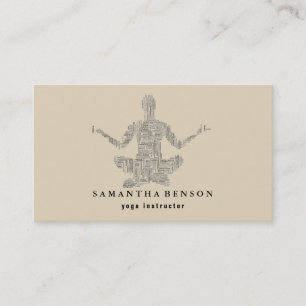 Carte De Visite Instructeur de yoga