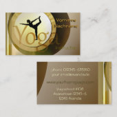 Carte De Visite Instructeur de yoga (Devant / Derrière)