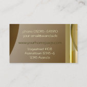 Carte De Visite Instructeur de yoga (Dos)