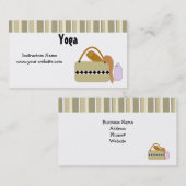 Carte De Visite Instructeur de yoga (Devant / Derrière)
