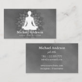 Carte De Visite Instructeur de yoga (Devant / Derrière)