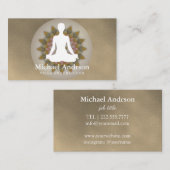 Carte De Visite Instructeur de yoga (Devant / Derrière)