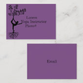 Carte De Visite Instructeur de yoga (Devant / Derrière)