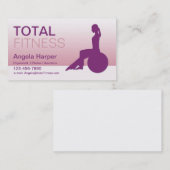 Carte De Visite Instructeur de yoga (Devant / Derrière)