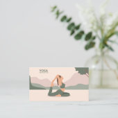 Carte De Visite Instructeur de yoga (Debout devant)