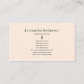 Carte De Visite Instructeur de yoga (Dos)