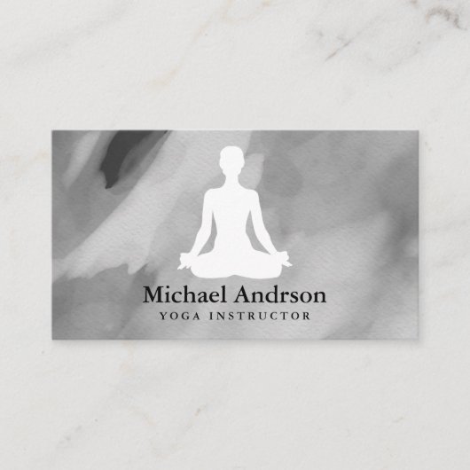 Carte De Visite Instructeur de yoga (Devant)