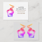 Carte De Visite Instructeur de yoga (Devant / Derrière)