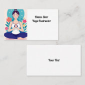 Carte De Visite Instructeur de yoga (Devant / Derrière)