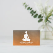 Carte De Visite Instructeur de yoga (Debout devant)