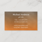 Carte De Visite Instructeur de yoga (Dos)