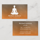 Carte De Visite Instructeur de yoga (Devant / Derrière)