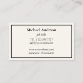 Carte De Visite Instructeur de yoga (Dos)