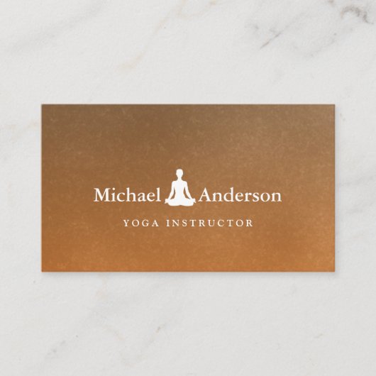 Carte De Visite Instructeur de yoga (Devant)
